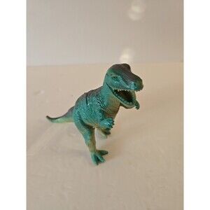 Vintage Dolgen Allosaurus Dinosaur Toy Soft Rubber 4" Tall 6" Long